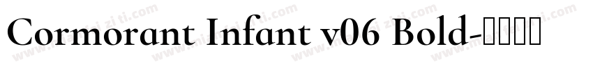 Cormorant Infant v06 Bold字体转换